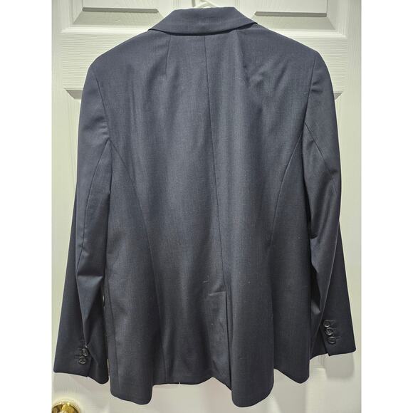 NWT Talbots Wool Blend Navy Blue Blazer Jacket Women's Size 10 MSRP $209.00 - Picture 7 of 10